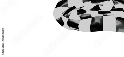 An artistic image of a chec...