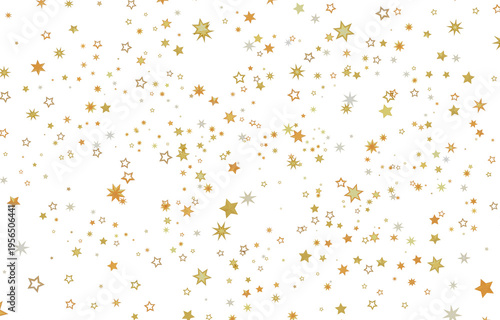 Festive gold star confetti ...