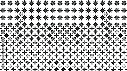 Star silhouettes vector illustration featuring gradient complexity, multi-pointed celestial shapes, abstract cosmic motifs, and decorative design patterns