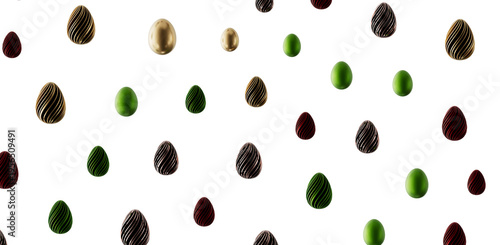 Easter egg background featu...