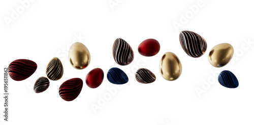 Decorative Easter eggs in v...
