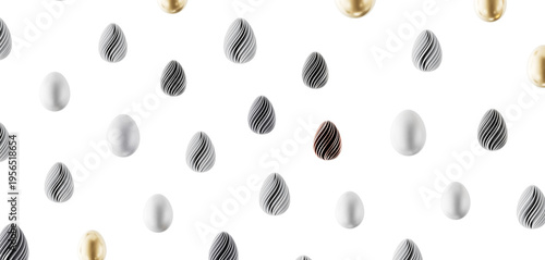 Stylish Easter egg pattern ...