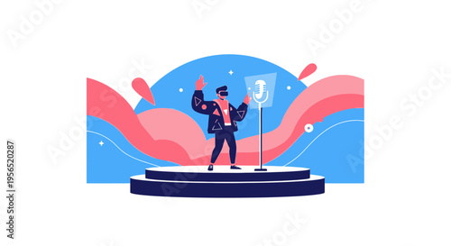 Virtual Reality Performance: A Modern Stage Artist Engaged in Metaverse Entertainment