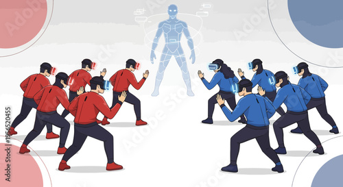 Virtual Teams Engaging in Collaborative Project, Utilizing Augmented Reality Technology Interface