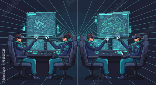 Virtual Collaboration: Teamwork in Immersive Digital Environment with Interactive Interfaces