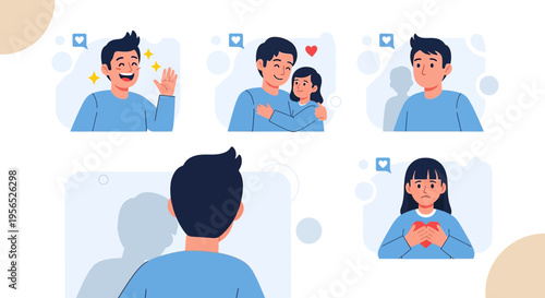 The emotional landscape of remote communication: a collection of digital interactions