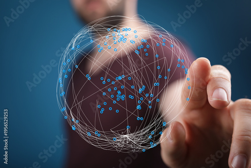 Abstract image of a person ...