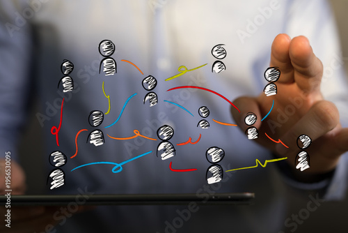 Concept of digital networki...