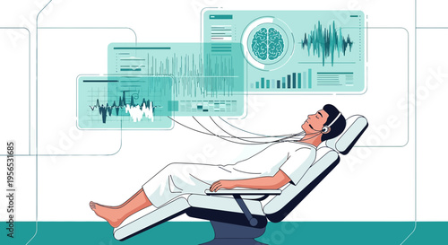 Sophisticated electroencephalography visualization and analysis of brain activity examination