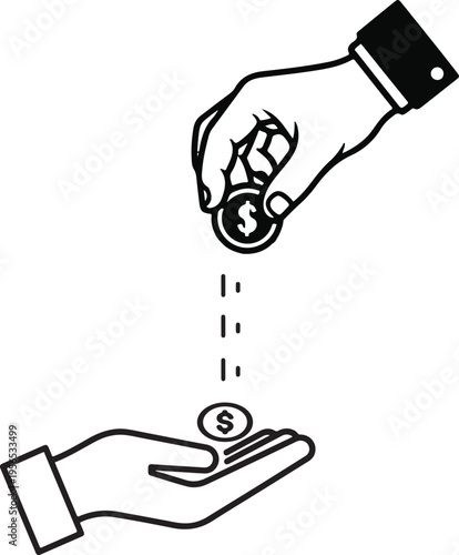 Charity Box, Donation Box, Coin,Donation Icon