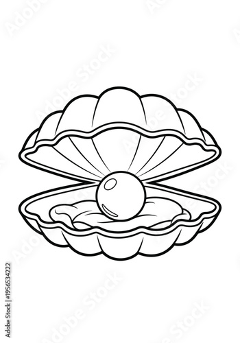 A pearl in an open oyster shell