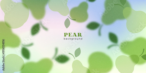 Soft-Blur Gradient Background with Pears