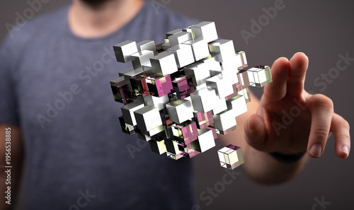 Abstract image of a person ...