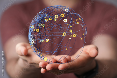 Close-up of hands holding a...