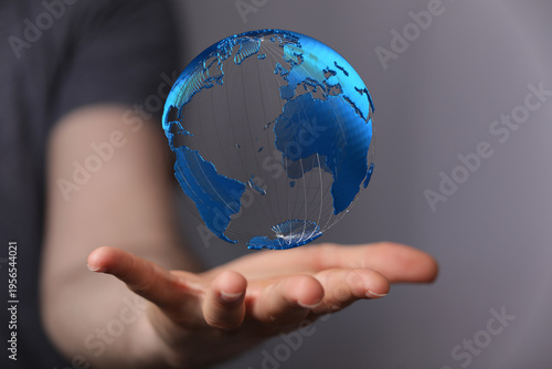Abstract image of hand hold...