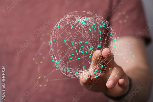 Abstract image of a person ...