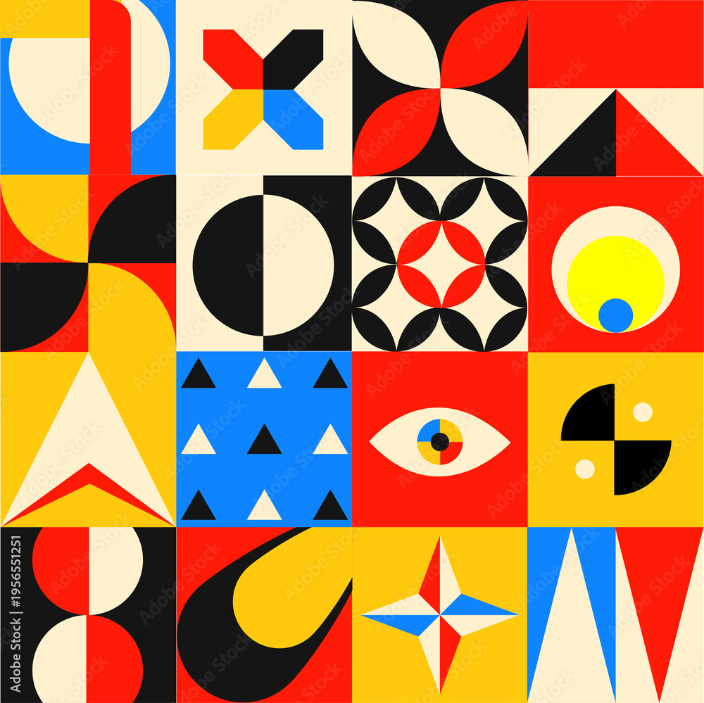 Obraz premium seamless geometric pattern
