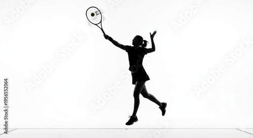 Siluet pemain tenis vector