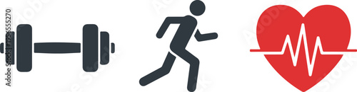 Active senior man exercising with dumbbells for heart health and fitness concept