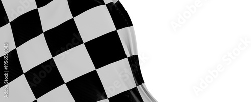 Black and white checkered f...