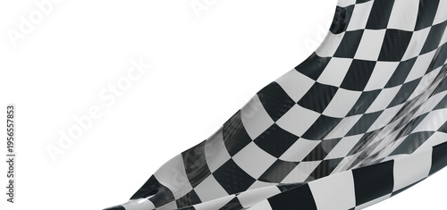 Black and white checkered f...