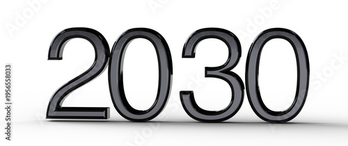 3D rendering of the year 20...