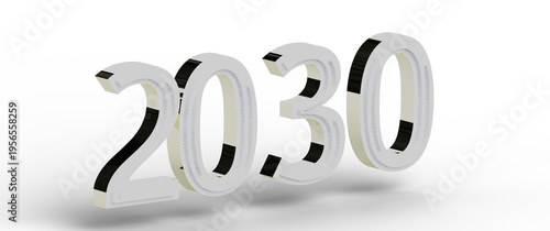 3D render of the year 2030,...