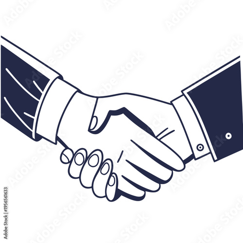 A handshake between two people