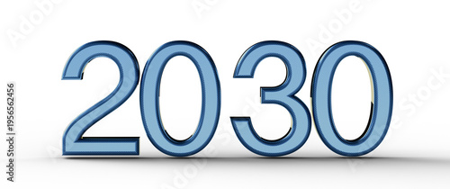 3D render of the year 2030,...