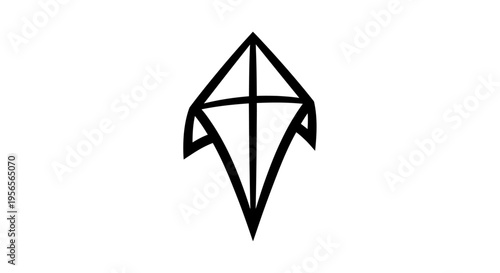 Black geometric shape