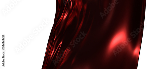 Close up of a red fabric, w...