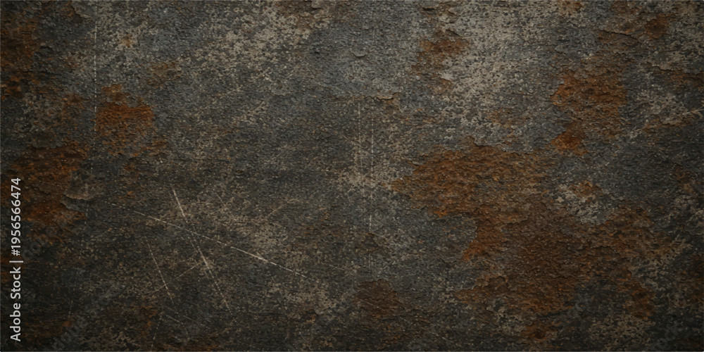 Ταπετσαρία Aged rusty metal texture with a grungy brown iron surface and weathered steel pa