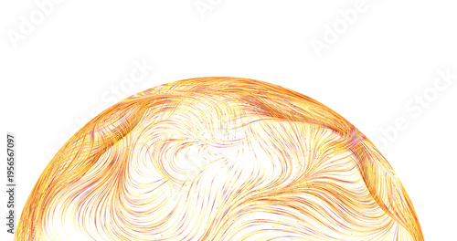 Abstract art with flowing g...