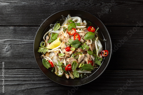Vietnamese Chicken Noodle Soup, Pho Ga.