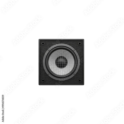 Close-up of Vintage Square Speaker Grill with Textured Metal