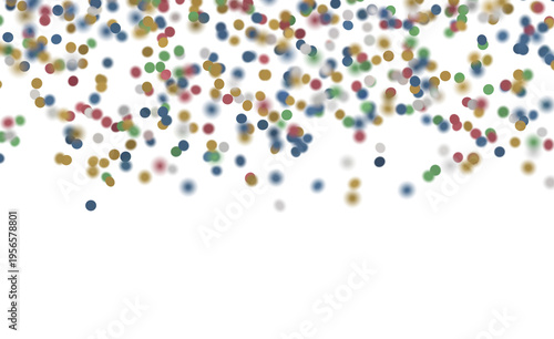 Abstract colorful confetti on white background. Perfect for celebratory occasions, festive designs, and creative project