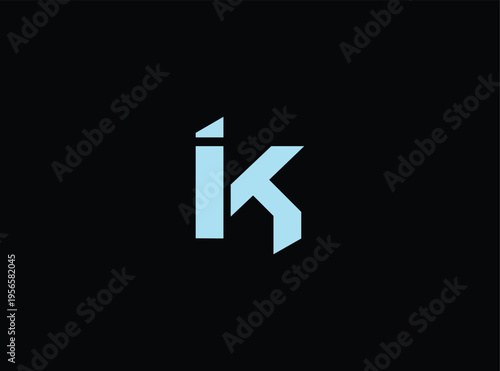 Free Download Stylized ik logo design element isolated on transparent background - GFXLoad