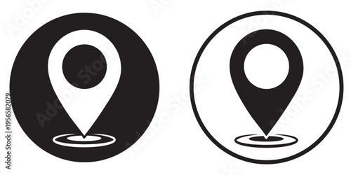 Navigation pin icon vector illustration set .Location or map pin icon symbol set. Location pointer. Map pin with white background EPS10