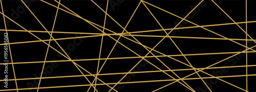 Chaotic lines chaos with gold messy random and geometric straight abstract. Line pattern element with elements texture wall and construction edgy luxury. Monochrome diagonal chaotic.