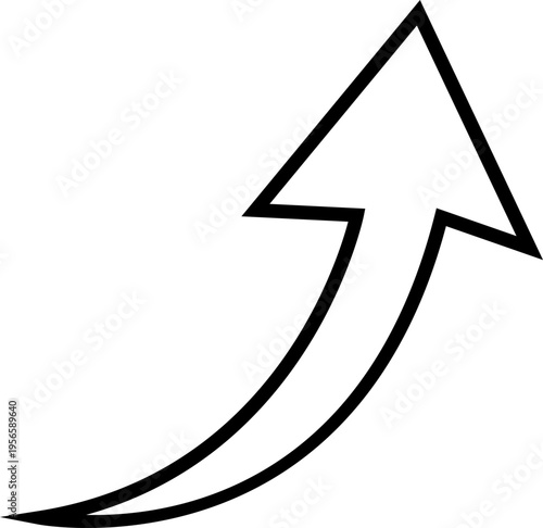 Curved Arrow Icon Group in Line Style Vector, Direction Pointer Navigation Symbol Bundle Pack, Swirl Rotate Flow Sign Silhouette Outline Design