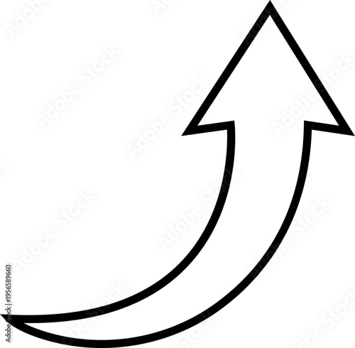 Curved Arrow Icon Group in Line Style Vector, Direction Pointer Navigation Symbol Bundle Pack, Swirl Rotate Flow Sign Silhouette Outline Design