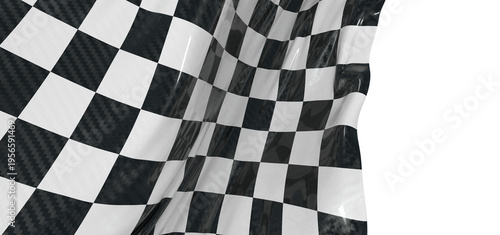 Abstract racing flag with c...