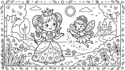 Girl Wearing a Crown and Dress.