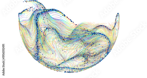 Abstract colorful artwork o...