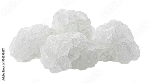 фотографія Large white crystal rock salt chunks