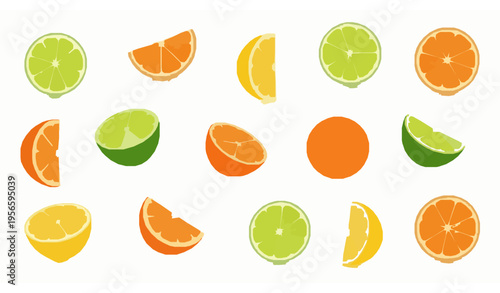 3D realistic watermelon vector illustration set whole slice piece isolated on white background