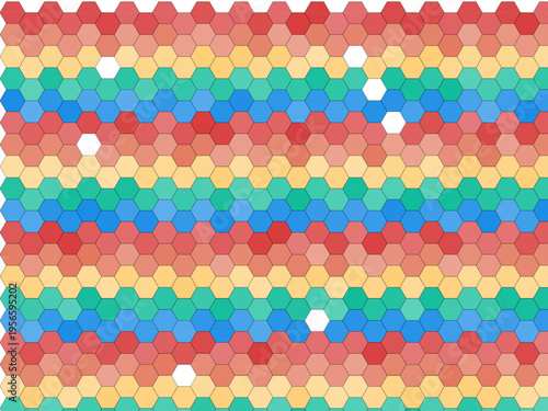 Vibrant Hex Flow Noise Texture Vector Design