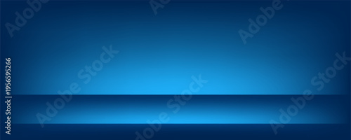 Dark Blue color studio background. Clean design for displaying product. Space for selling products on the website. Vector illustration.