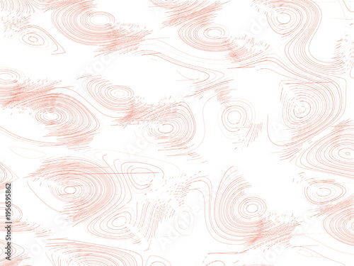 Cartographic Terrain Texture Generative Art Print