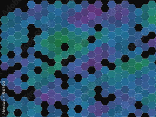 Vibrant Hex Flow Noise Texture Vector Design